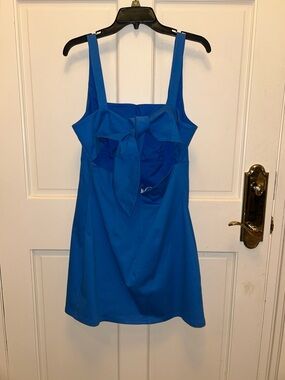 Corey Lynn Calter Royal Blue Mini Dress with back Bow